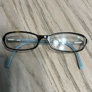 Ralph Lauren Black Frame with Blue Temples prescription Eyeglasses